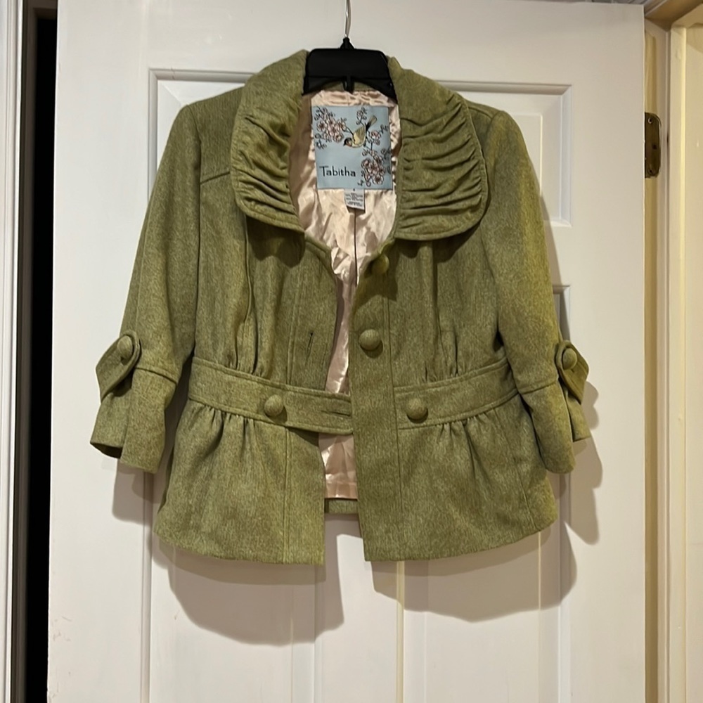 Tabitha cropped jacket with mid sleeves
